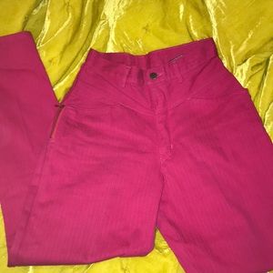 INSANE high waisted pink pants
